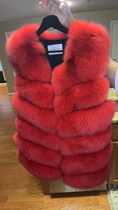 Fox fur vest