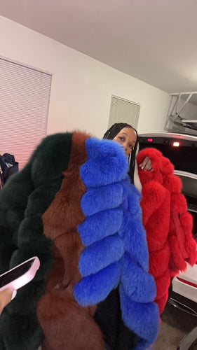 Fox fur vest